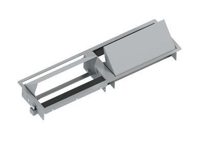Bachmann CONI DUO Einbaurahmen kurz, 2x 3-fach (911.026) silber