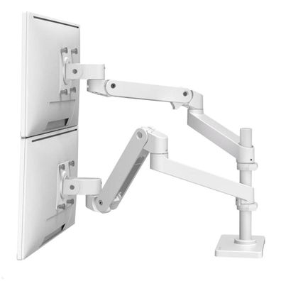 Ergotron LX Pro dual Monitorhalterung mit Tischklemme, hohe Säule (45-690-290),