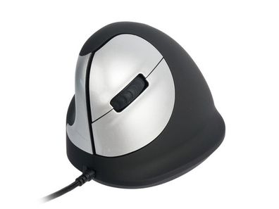 R-Go Tools Rgohele Mouse ergonomische Maus M Linkshänder drahtgebunden