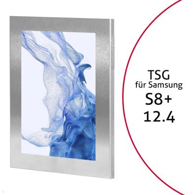 TabLines TSG090E Tablet Schutzgehäuse für Samsung Tab S8+ 12.4, Edelstahl