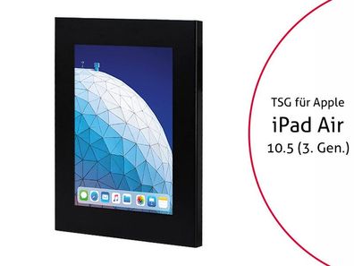 TabLines TSG061B Tablet Schutzgehäuse für Apple iPad Air 3 10.5 (2019), schwarz