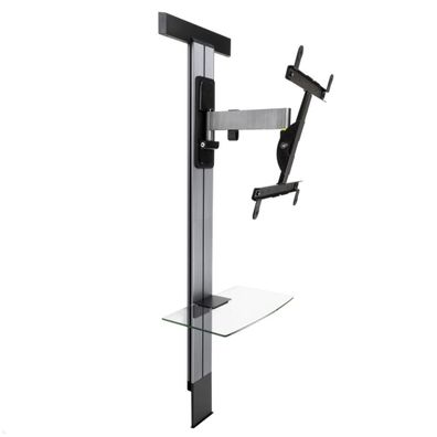 Erard Exostand 400 TV Wandhalterung bis 65 Zoll mit Glasablage, Rigips