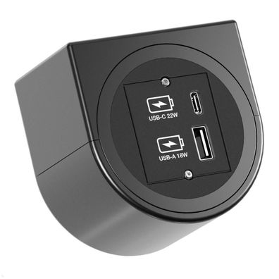 Bachmann PIX HOLDER SINGLE Steckdose für Möbel mit 1xCM, 1x USB A/C, 0,2m GST18
