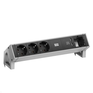 Bachmann DESK 2 3x Steckdose mit USB-Charger A/A 1x CM (902.4790)