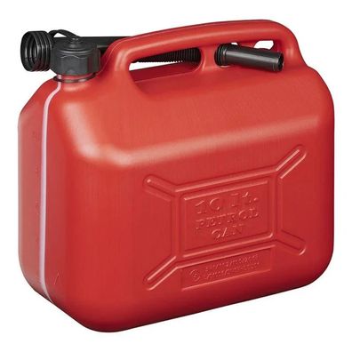 Kraftstoffkanister 10 Liter mit Füllstandanzeige rot aus PE