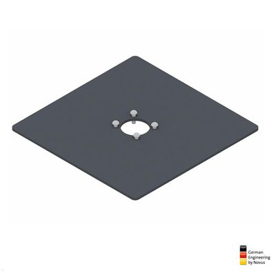 Novus Zubehör POS Standfuß-Platte 360x360 mm (795 + 1705 + 003), schwarz