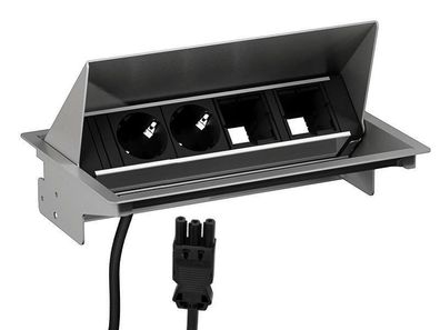 Bachmann CONEO Set Einbau Steckdose 4-fach 2x Steckdose, 2x Custom Modul (900.40