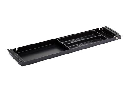 TecLines TUS006B Unterbau Schublade 186mm tief L, abschließbar, schwarz