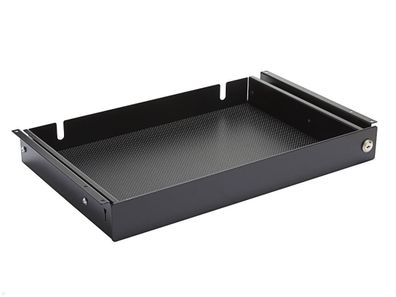 MonLines NTH002B Laptop Schublade unter dem Tisch mit Schloss, schwarz