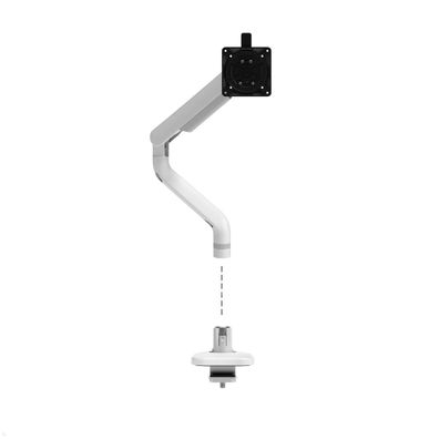Dataflex Viewprime plus Monitor Tischhalterung mit Tischklemme, weiß