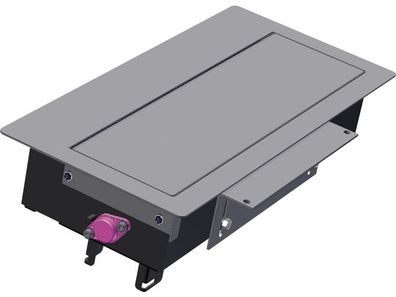 Bachmann TOP FRAME unsymmetrischer Rahmen 4-fach silber (925.500)