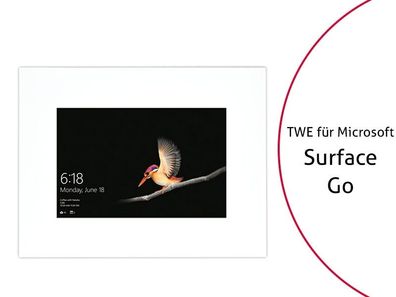 TabLines TWE081W Tablet Wandeinbau für Microsoft Surface Go (1. Gen.), weiß