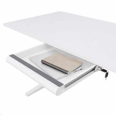 Dataflex Laptop/Notebook Sicherheits Schublade abschliessbar (20.620), weiss