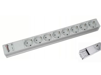 Bachmann 19 Zoll Steckdosenleiste 8-fach mit Anschlußklemme 1HE (333.416)