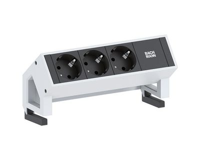 Bachmann DESK 2 3x Steckdose Inox (902.4048)