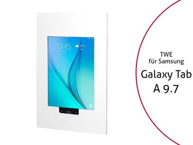 TabLines TWE009W Tablet Wandeinbau für Samsung Tab A 9.7 HB, weiß