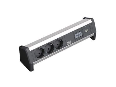Bachmann DESK 1 3x Steckdose 2x CAT5e 1x USB (339.1006)