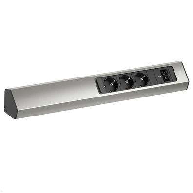 Bachmann CASIA 2 3x Steckdose 1x USB C/C 45W, 2m Zuleitung (BM0023174), Edelstah
