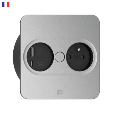 Bachmann TWIST 2 1x FR Steckdose UTE 1x USB-Charger A/C, GST18, eckig (946.015)