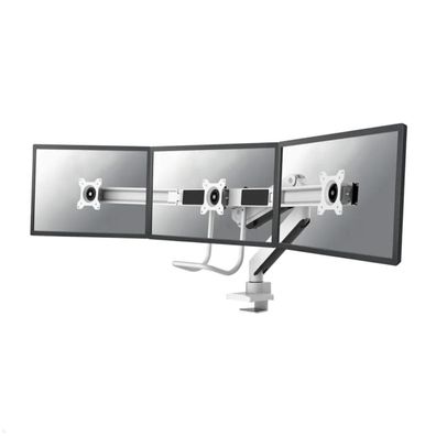 Neomounts NM-D775DX3WHITE Monitorhalterung für 3 Monitore 27 Zoll, weiß