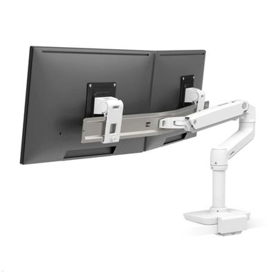 Ergotron LX Monitor Tischhalterung für zwei Monitore mit C-Klemme (45-609-216),