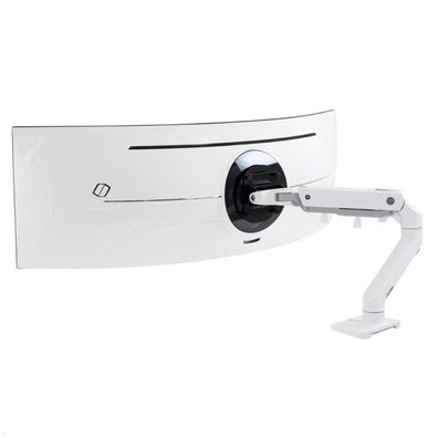 Ergotron HX Monitor Tischhalterung mit HD Gelenk bis 49 Zoll, weiß (45-647-216)