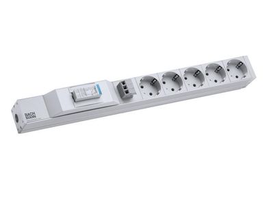 Bachmann 19 Zoll Steckdosenleiste 5x Steckdose, ÜSE 1HE (800.2949)