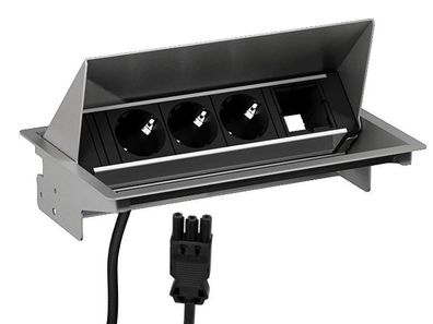 Bachmann CONEO Set Einbau Steckdose 4-fach 3x Steckdose, 1x Custom Modul (900.40