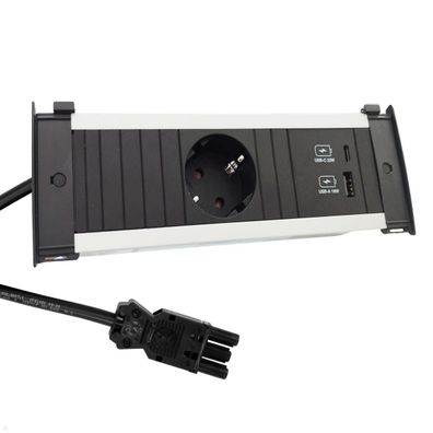 Bachmann KAPSA S Einbausteckdose mit USB-Charger A/C (927.701)