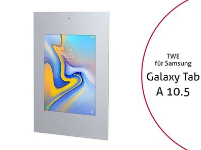 TabLines TWE068S Tablet Wandeinbau für Samsung Tab A 10.5, DS, silber