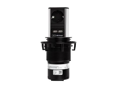 Bachmann Elevator versenkbare Steckdose mit USB-Charger A/A (928.017)