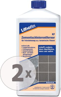 Lithofin KF Zementschleierentferner 2 x 1 Liter