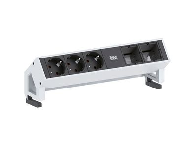 Bachmann DESK 2 3x Steckdose 2x Custom (902.201) weiß