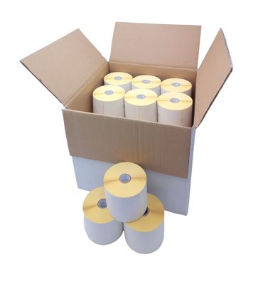 27 Rollen je 400 Thermoetiketten 100x199mm Versandlabel Paketschein = 10.800 Stück