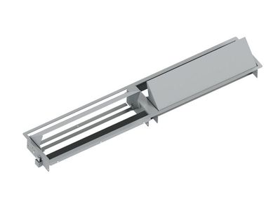 Bachmann CONI DUO Einbaurahmen lang, 2x 6-fach (911.025) silber