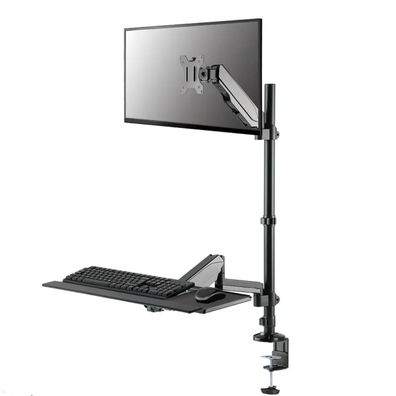 Neomounts Steh-Sitz Arbeitsplatz Monitorhalterung bis 32 Zoll (DS90-325BL1), sch