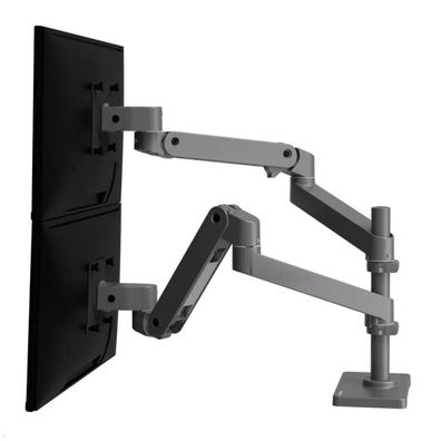 Ergotron LX Pro dual Monitorhalterung mit Tischklemme, hohe Säule (45-690-293),