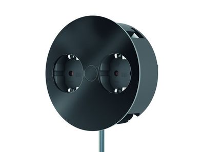 Bachmann Twist 2S 2x Steckdose (931.100) schwarz glänzend