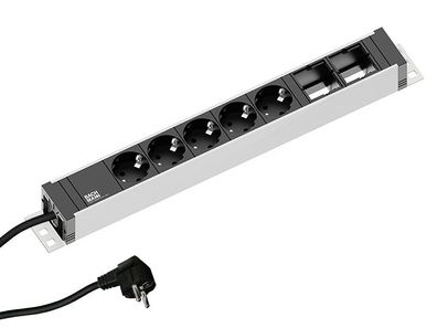 Bachmann Universal Steckdosenleiste 5x Steckdose 2x Custom Module (922.0181)