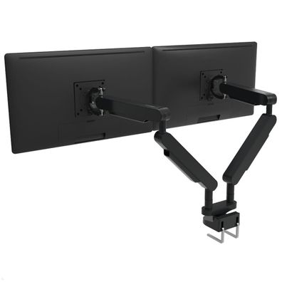 Bachmann ZG2 Monitor Tischhalterung für zwei Monitore mit Tischklemme, schwarz (