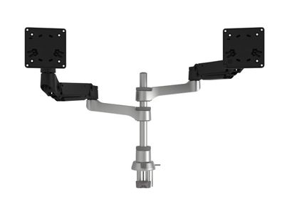R-Go Tools Zepher Monitor Tischhalterung für zwei Monitore bis 26 Zoll, Rgovlze4