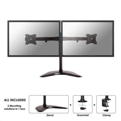 Neomounts Select NM-D335D Monitorständer für 2 Monitore bis 27Zoll, schwarz