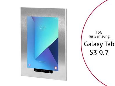 TabLines TSG044E Tablet Schutzgehäuse für Samsung Tab S3 9.7, HB, Edelstahl