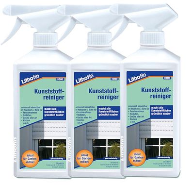 Lithofin Kunststoffreiniger 3 x 500 ml