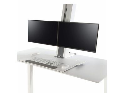 Humanscale QuickStand QSWC30 Steh Sitz Arbeitsplatz zwei Monitore