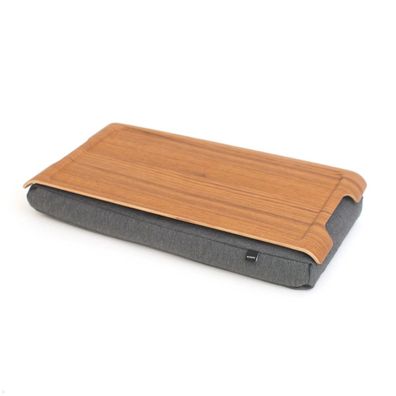 Bosign Laptop Knietablett Mini Laptray Rutschfest, Teakholz