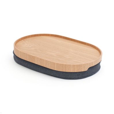 Bosign CurveLine™ Knietablett Laptray, Mittelgroß, Rutschfest, Esche