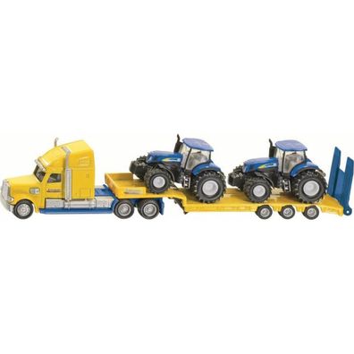 SIKU FARMER LKW mit New Holland Traktoren, Modellfahrzeug