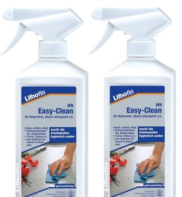 Lithofin MN Easy Clean Naturstein Reiniger 2x500ml Sprühflasche