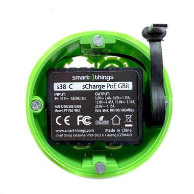 smart things sCharge PoE Gbit USB-C Netzteil mit Gigabit LAN (s38 C)